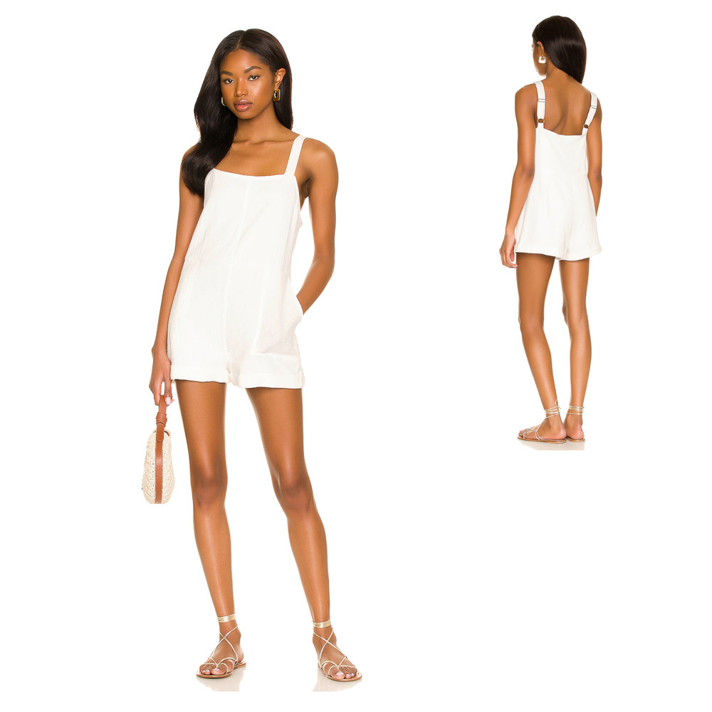 Show Me Your Mumu Catch Me Romper Size XS Shortalls White Playsuit Boho Comfy